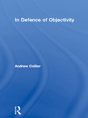 cover image of In Defence of Objectivity